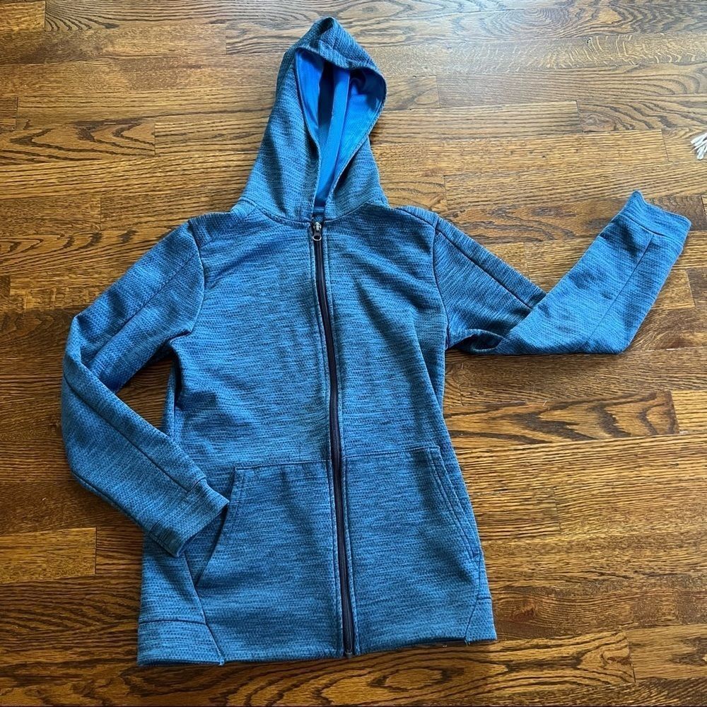 Champion zip up blue long sleeve hoodie jacket casual school 12-14 years boy